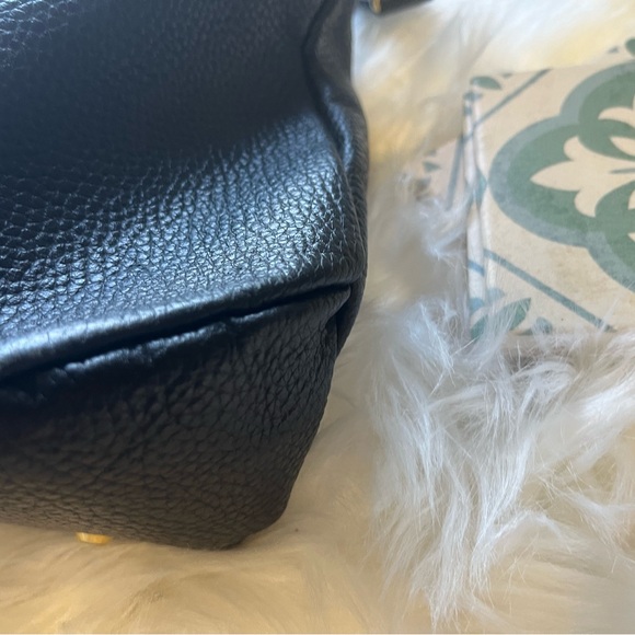 ATAO black leather tote double strap bag - Picture 4 of 10